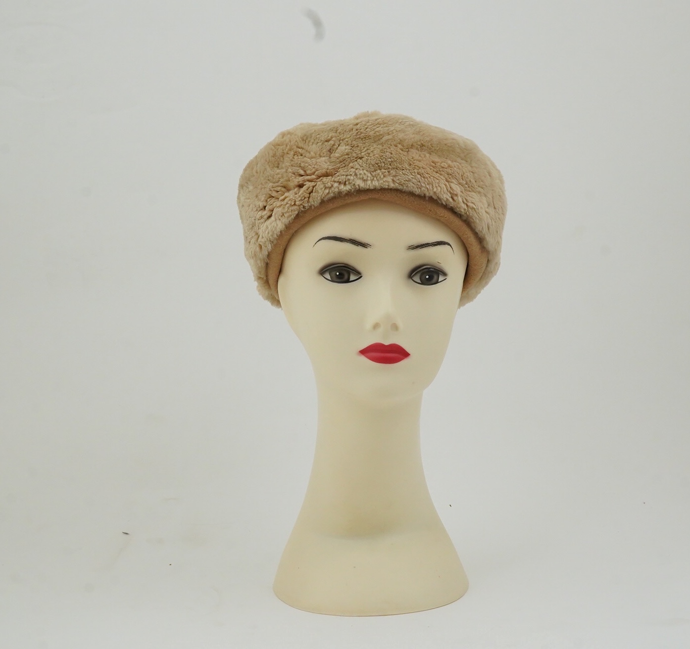 A 1950's lady's fur hat formerly the property of Audrey Hepburn